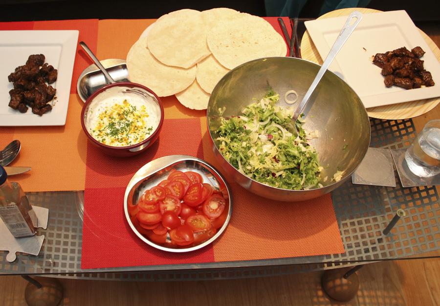 Steak, salad, wraps and sour cream.jpg.