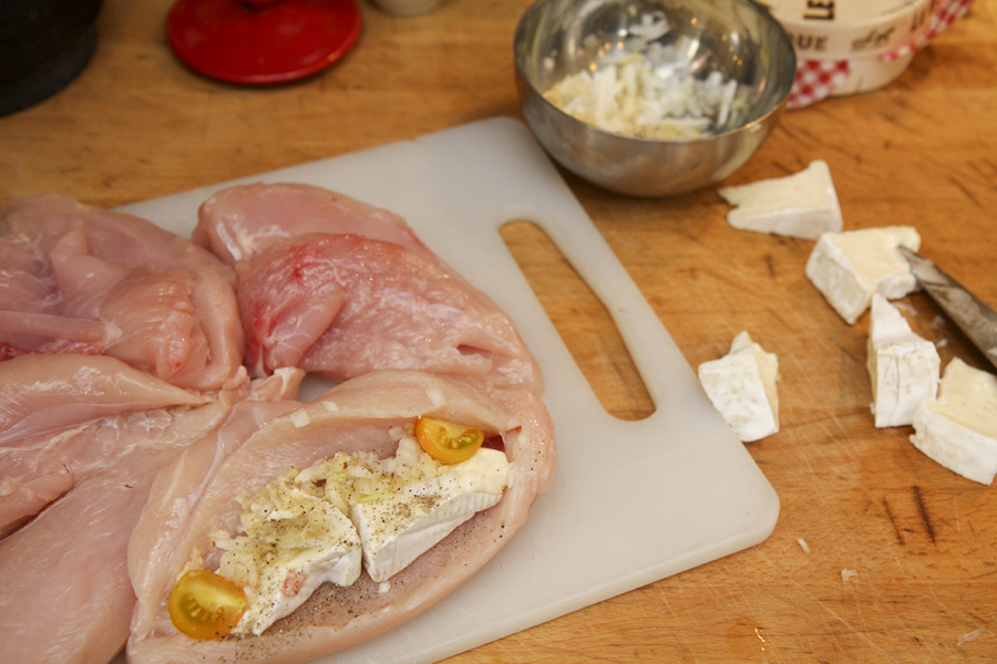 Bacon garlic, camembert, sous vide chicken ingredients.jpg.