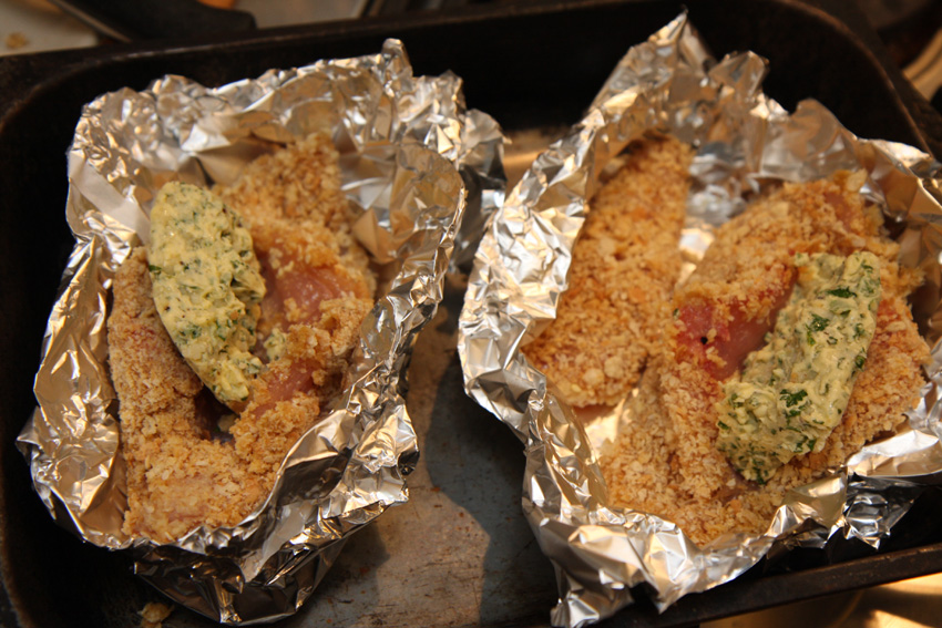 Spicy chicken Kiev in foil.jpg.