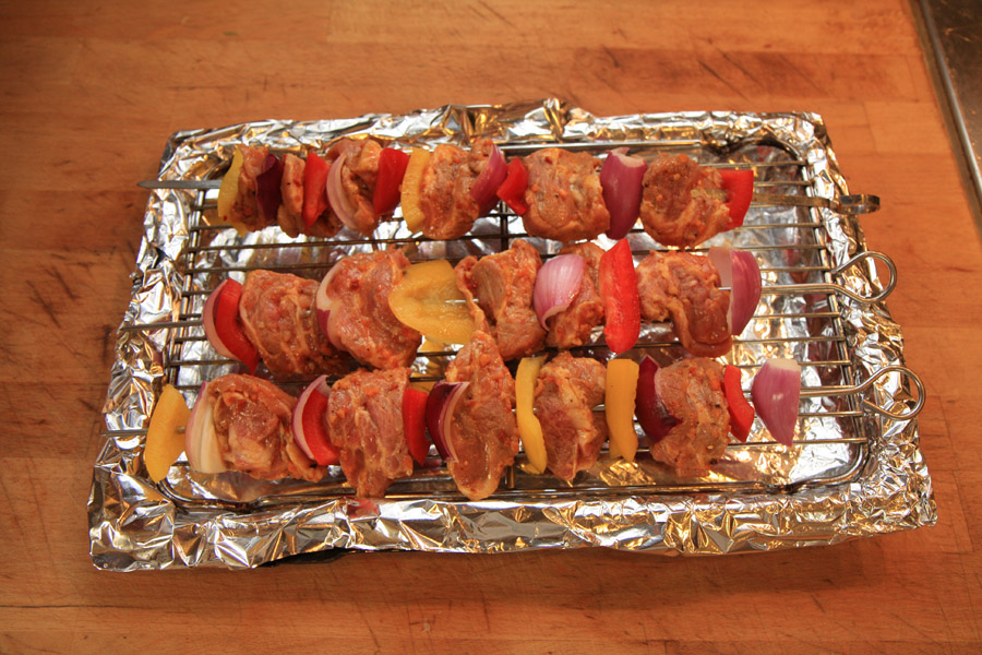 Lamb fillet kebabs, ready to grill.jpg.