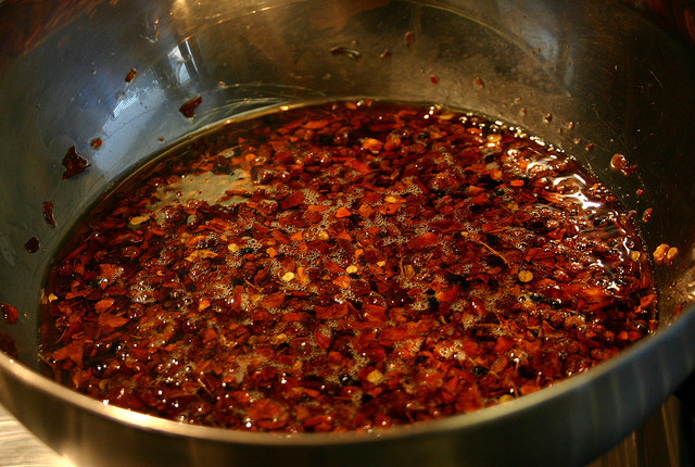 Szechuan chilli oil - heated.jpg.