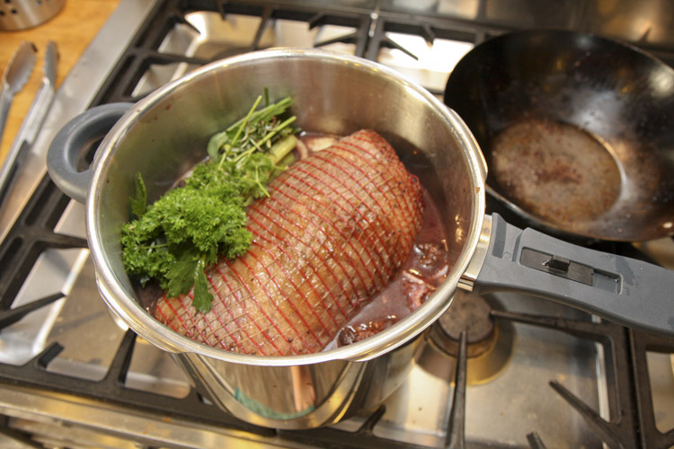 Silverside of beef in a pressure cooker ready.jpg.