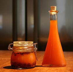 Opaque when taken from the fridge