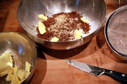 Crumble topping - basic ingredients