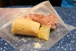 Pork tenderloin fillet, ready to vacuum seal and marinade.