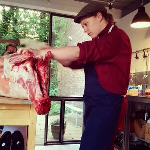 Whole lamb demo at Cook House