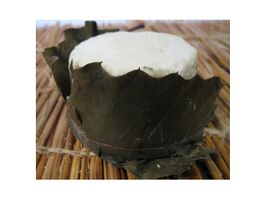 Chabis sur feuille cheese