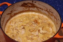 After baking for 30 minutes in the Dutch oven