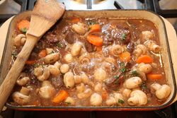 add the mushrooms and parsley, simmer for 15 minutes.