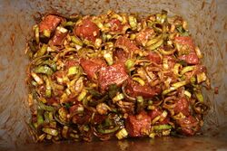 The spicy Chines stew ready to marinade for 12 hours