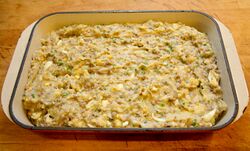 Tunisian beef pie, ready to bake