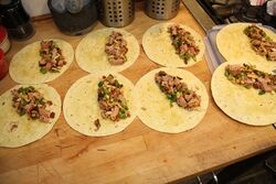 Evenly filled and ready to roll