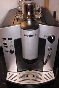 Our unreliable, but irreplaceable Magimix coffee maker]]