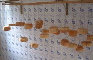 Pecorino di Monte Rinaldo cheese maturing