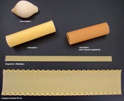 Pasta shapes and sheets