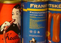 Canned frankfurters