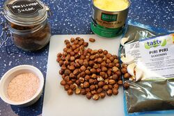 Peri Peri hazelnuts, the basic ingredients