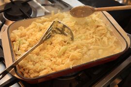 Don't worry about too much water - even with this much liquid, this turned out too dry