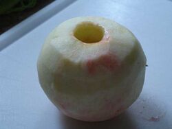 Peeled and cored