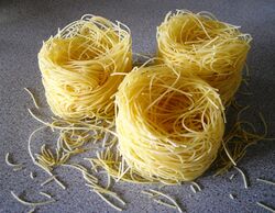 Vermicelli nests (lit. little worms)