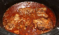 After 10 hours in the slow cooker