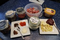 The original ingredients for Gochujang Pork - see notes