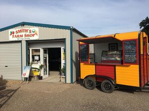 The brilliant converted horse-box stall at Smith's Farm shop