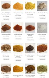 from Chinese-style Salt and Pepper (coarse) to Cut Rosemary