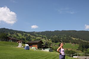 Anne admiring the view